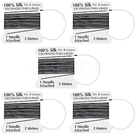 5Pcs Pure Silk Cord OCOR-BBC0001-03B-1