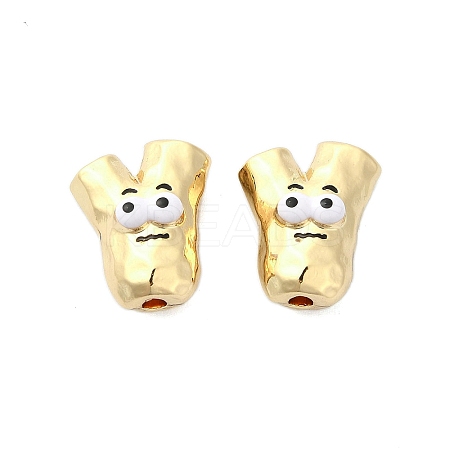 Rack Plating Alloy Enamel Beads PALLOY-Z004-04G-1