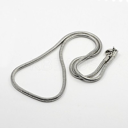 Tarnish Resistant Herringbone Chain Necklace for Men NJEW-F027-16-3mm-1