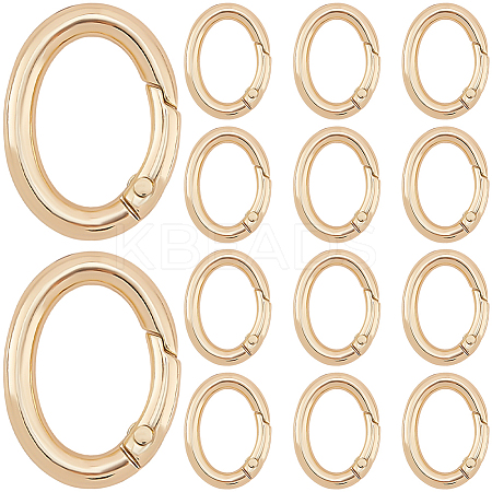 20Pcs Zinc Alloy Spring Gate Rings FIND-SP0004-30G-1