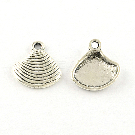 Shell Tibetan Style Alloy Pendants TIBEP-R344-41AS-FF-1