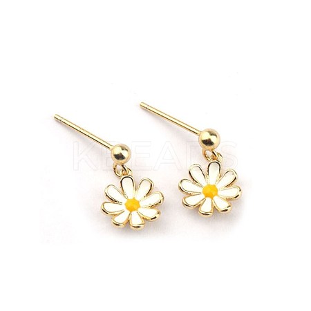 925 Sterling Silver Ear Studs EJEW-BB47415-A-1