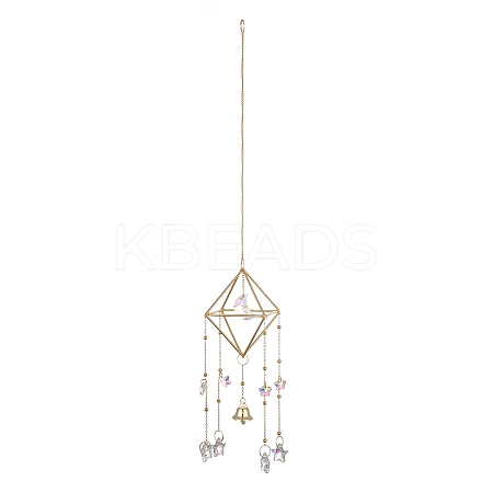 Geometric Metal Suncatchers Wall Hanging Decoration LS-HJEW-G018-01A-G-1