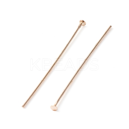 Brass Flat Head Pins KK-TAC0002-21RG-1