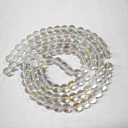 Baking Paint Glass Beads Strands DGLA-YW0002-01A-10-1