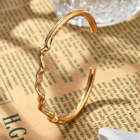 Brass Cuff Bangles for Women BJEW-F482-11G-1