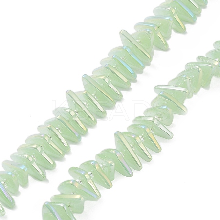 Electroplate Glass Beads Strands EGLA-R114-01J-1