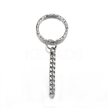 Tarnish Resistant 304 Stainless Steel Split Key Rings LS-STAS-G085-13-1