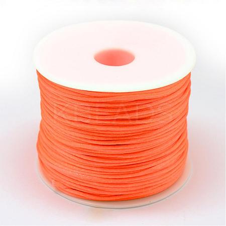 Nylon Satin Rattail Cords NWIR-R025-1.0mm-F172-1