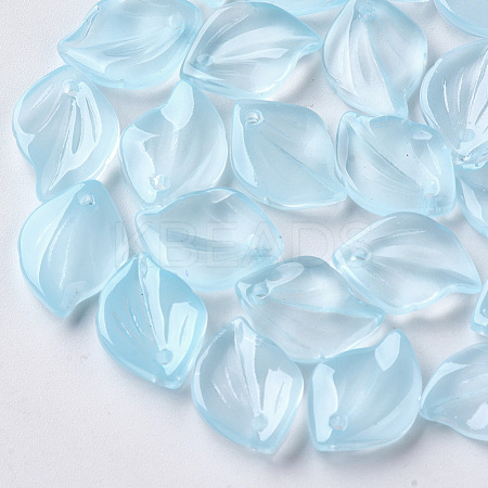 Transparent Spray Painted Glass Pendants GLAA-S054-001A-02-1