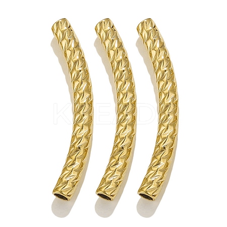 304 Stainless Steel Curved Tube Beads LS-STAS-M071-03G-G-1