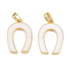 Brass Enamel Pendants KK-H262-04G-1