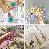 4 Bags 4 Styles Plant PET Adhesive Waterproof Stickers DIY-TA0009-84-9