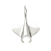 304 Stainless Steel Pendants Manta Ray Charm STAS-K252-18P-1