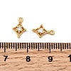 Brass Micro Pave Cubic Zirconia Pendants X-KK-P340-28G-3