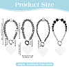 4 Bags 4 Styles Rhinestone & ABS Plastic Beads Beads Mobile Straps AJEW-AR0002-73-2