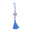 Alloy & Glass Pendant Decorations LS-HJEW-WH0017-27-1