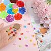 1300Pcs 13 Colors Transparent Acrylic Bead Caps TACR-SP0001-07-3
