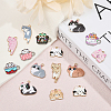 48PCS 24 Style Rack Plating Alloy Enamel Pendants ENAM-CA0001-57-4