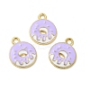 Alloy Enamel Pendants ENAM-J650-08G-04-2