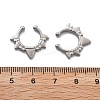 304 Stainless Steel Spike Clip on Nose Rings AJEW-A062-05P-03-5