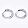 Tarnish Resistant 304 Stainless Steel Huggie Hoop Earrings EJEW-N016-003-2