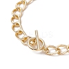 Bowknot Aluminium Twisted Curb Chains Bracelets for Women BJEW-JB11601-01-4
