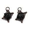 Natural Mixed Gemstone Merkaba Star Pendants G-C144-01R-2