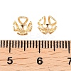 Brass Bead Caps KK-C163-05G-3