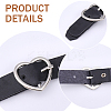 16Pcs 8 Styles Star/Heart-shaped PU Leather Buckles AJEW-CL0001-70-6