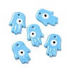 Handmade Evil Eye Lampwork Pendants LAMP-O018-02C-3