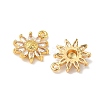 Brass Micro Pave Cubic Zirconia Pendants KK-D373-04A-G-2