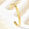 304 Stainless Steel Cuff Bangles BJEW-P348-02A-G-2