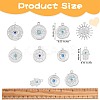16Pcs 8 Style Eye Theme 304 Stainless Steel Rhinestone Pendants STAS-SZ0002-85P-2