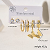 Stainless Steel Butterfly Earrings Sets LS-NG9755-5