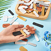 100Pcs 20 Styles PU Leather Label Tags PURS-TA0001-02-8