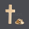 Cross Brass Brooches JEWB-WH0028-39A-1