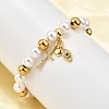 Brass Stretch Bracelets BJEW-C098-07A-1