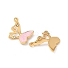 304 Stainless Steel Enamel Pendants STAS-U057-08G-02-2