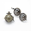 Brass Rack Plating Cage Pendants LS-KK-F722-64AB-RS-2