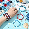 DIY Natural Lava Rock & Synthetic Turquoise Beads & Glass Jewelry Making Findings Kits DIY-YW0011-04-4