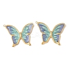 304 Stainless Steel Enamel Pendants STAS-V015-61C-G-1