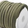 (Defective Closeout Sale: Bad Spool) Eco-Friendly Flat Faux Suede Cords LW-XCP0001-10-4