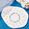 100Pcs Brass Crimp Beads Covers KK-UN0003-51-2