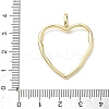 Valentine's Day Brass Pendants KK-E796-10G-3