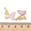 304 Stainless Steel Enamel Pendants STAS-U057-08G-01-3