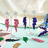 10Pcs 5 Colors Imitation Leather Lightning Bolt Dangle Earring Making Kits EJEW-TA0001-43-7