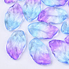 Two Tone Transparent Spray Painted Glass Pendants GLAA-T013-02-D01-1