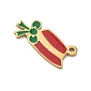 304 Stainless Steel Enamel Christmas Theme Charms LS-STAS-Z164-01G-02-2