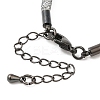 Brass Mesh Chain Bracelets for Women DIY-B066-02G-03-3